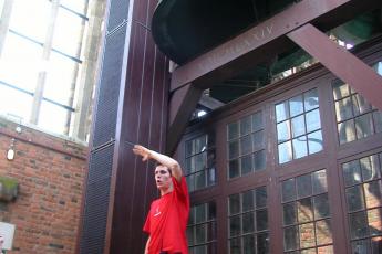 Wessel Wensink, gids op de Domtoren.