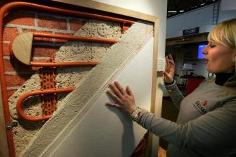 Een wandverwarming in modulevorm.