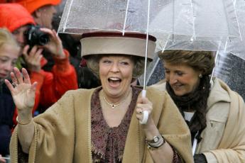 Koningin Beatrix en prinses Margriet.