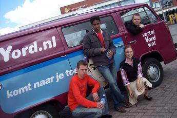 Niels, Chamith, Nesia en Corné.