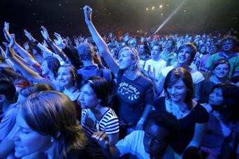 De EO Jongerendag, zaterdag in het Gelredomestadion te Arnhem.
