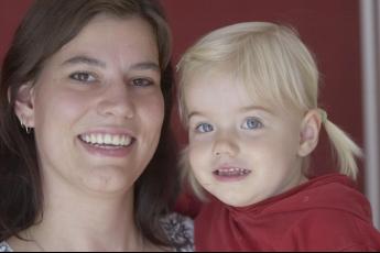 Jody en haar dochter Janique.