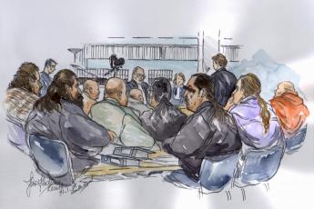 Verdachten Hells Angels-proces.