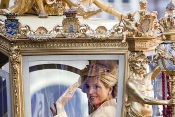 Prinses Máxima in de Gouden Koets.
