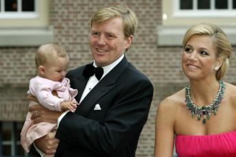 Willem–Alexander en Máxima met dochter Ariane.