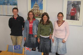 V.l.n.r. Hans, Else, Martine en Andriesa.