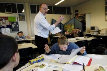 Havo-4-klas van het Driestar College in Gouda.