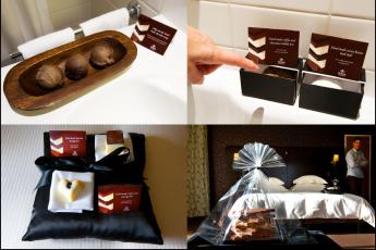 Ingrediënten in de chocoladekamer.