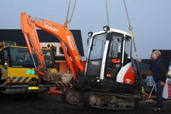 ..aan het werk in de nieuwbouwwijk...