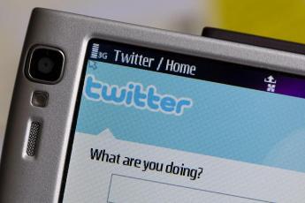 Homepage van website twitter.