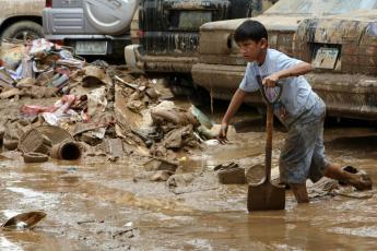 Overstromingen op de Filpijnen.
